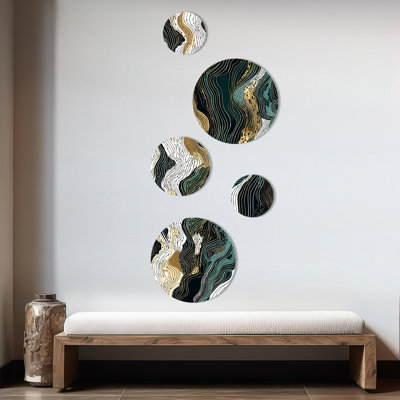 Abstract Wall Decor on Metal