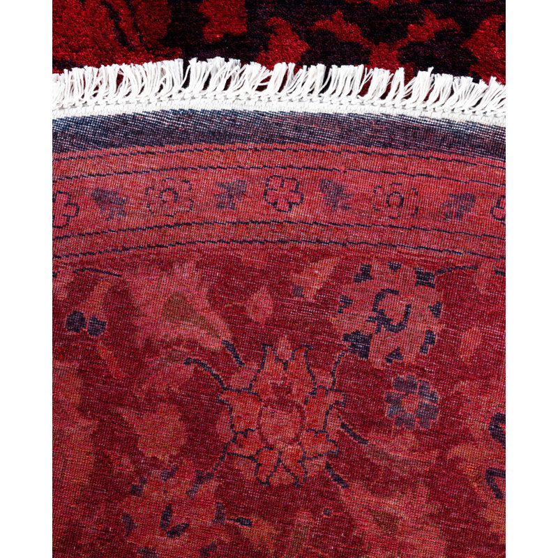 Overdyed One-of-a-Kind 8' 1" X 8' 1" Hand Knotted Area Rug
