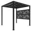 8 pi L 8 pi. Pergola en aluminium avec auvent