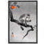 Œuvre d'arbre persimmon japonais, art animalier traditionnel, impression sur toile encadrée-123501780-123501787