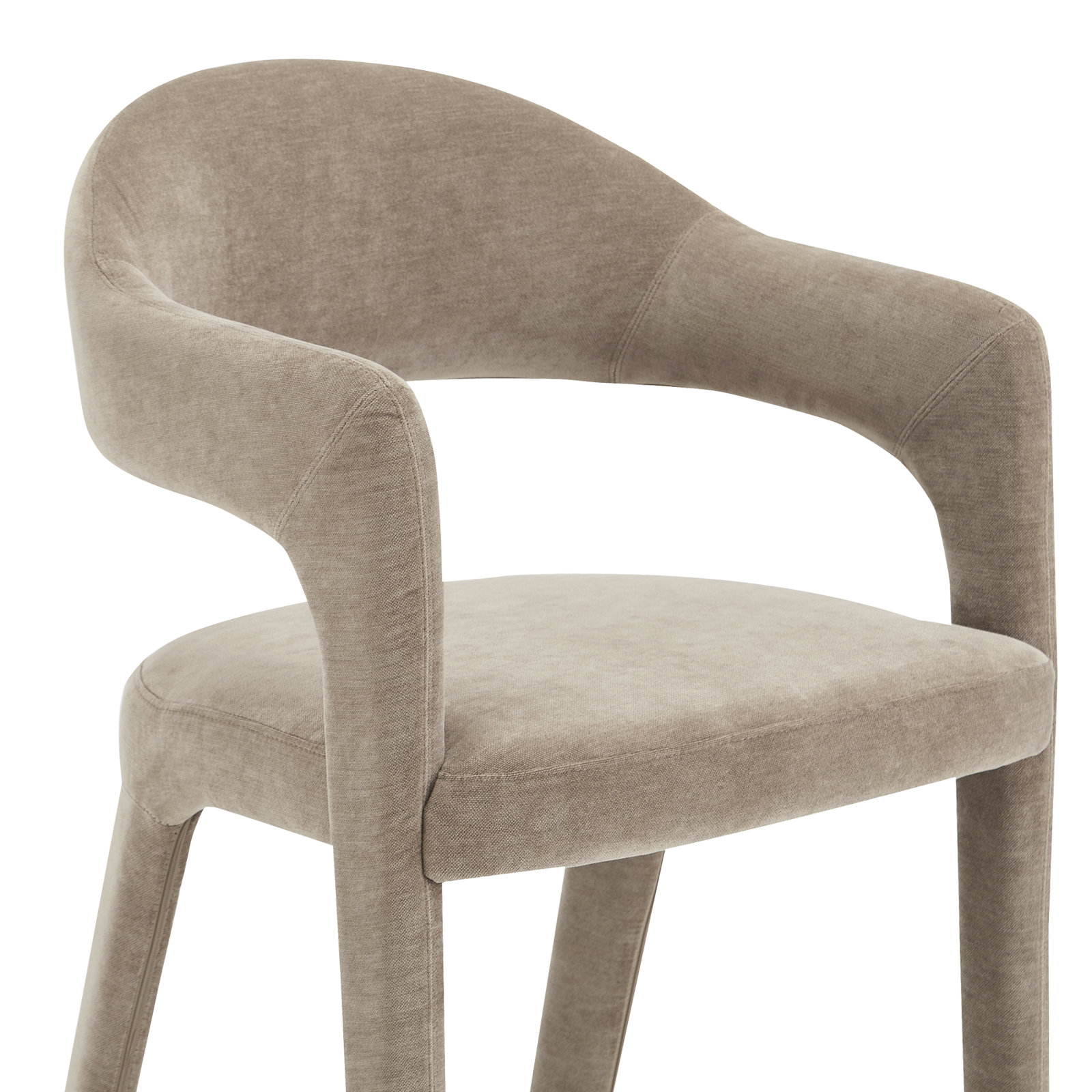 Cathline Bar and Counter Stool, Bar Stool (30.3" Seat Height), Camel Polyester