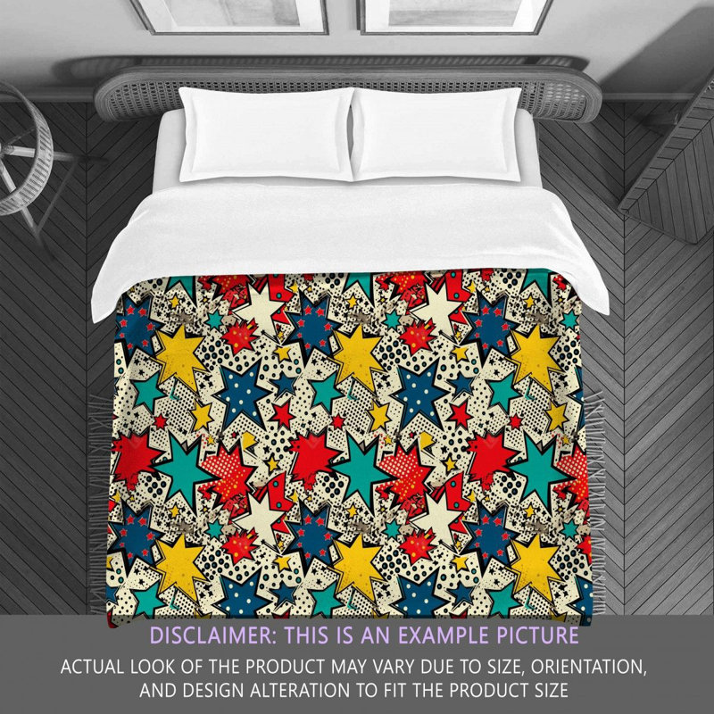 Pop Art Stars Comforter, Queen Comforter