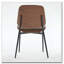 Chaise de salle à manger Chaise en lin avec dossier en bois cintré et pieds rembourrés en métal