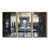 Toile avec cadre flottant or