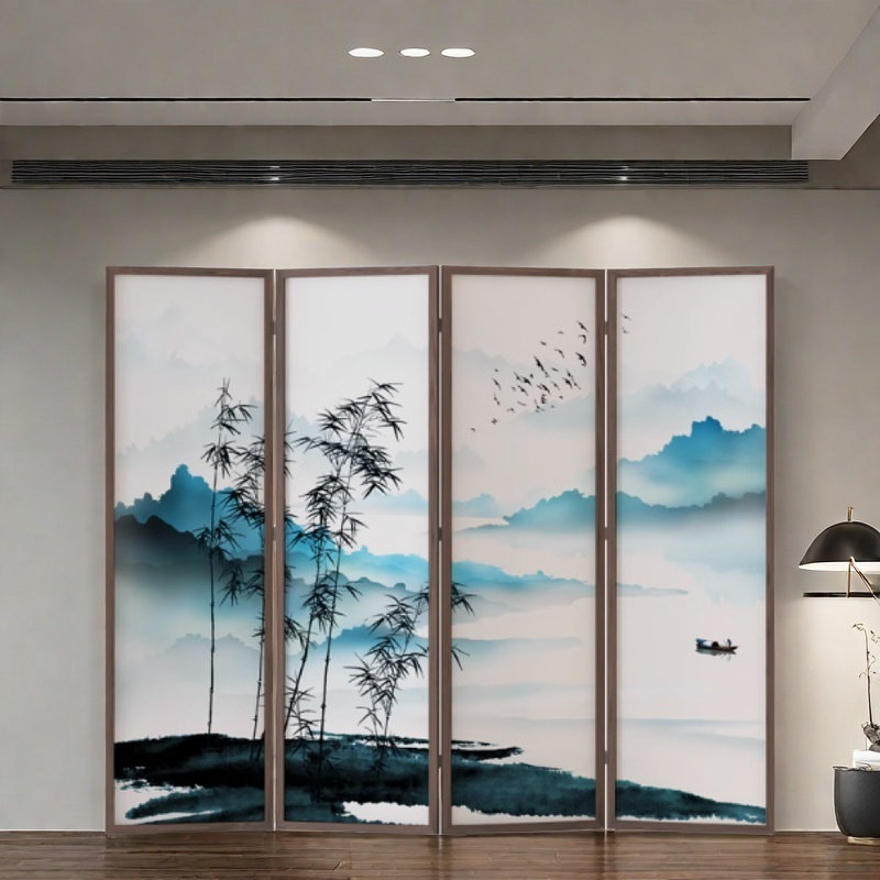 Solid Wood Landscape Screen, 70.86" H x 94.48" W x 1.37" D