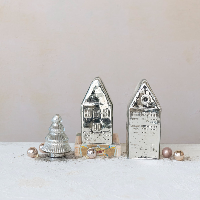 Embossed Mercury Glass Tree