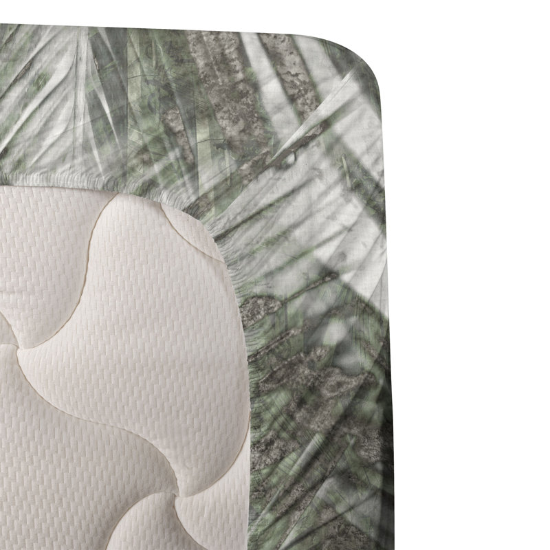 Ambesonne Watercolor Botany Sheet Set 4 Pcs Retro Boho Bloom, Taupe Sage Green Floral, Twin XL Sheet Set with 1 Pillowcase
