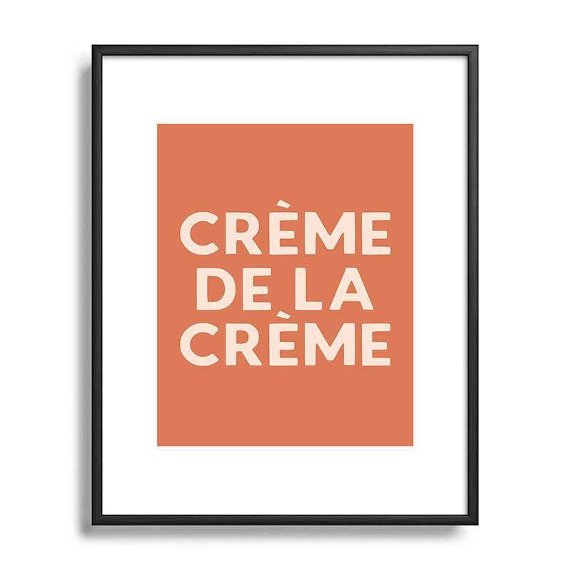 «Lyman Creative Co», reproduction d'art encadrée en métal rétro français, Noir, H 10 po x l 8 po