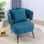 Chaises d'appoint à ressorts ensachés, chaise de lecture moderne en acier chenille pour la maison