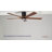 60" Modern Black Ceiling Fan with Light for Large Rooms, 5 Solid Wood Blades, Flush Mount Design & Remote Control-30192668