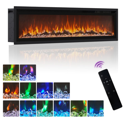Advait Electric Fireplace For Recessed Or Wall Mount Installation