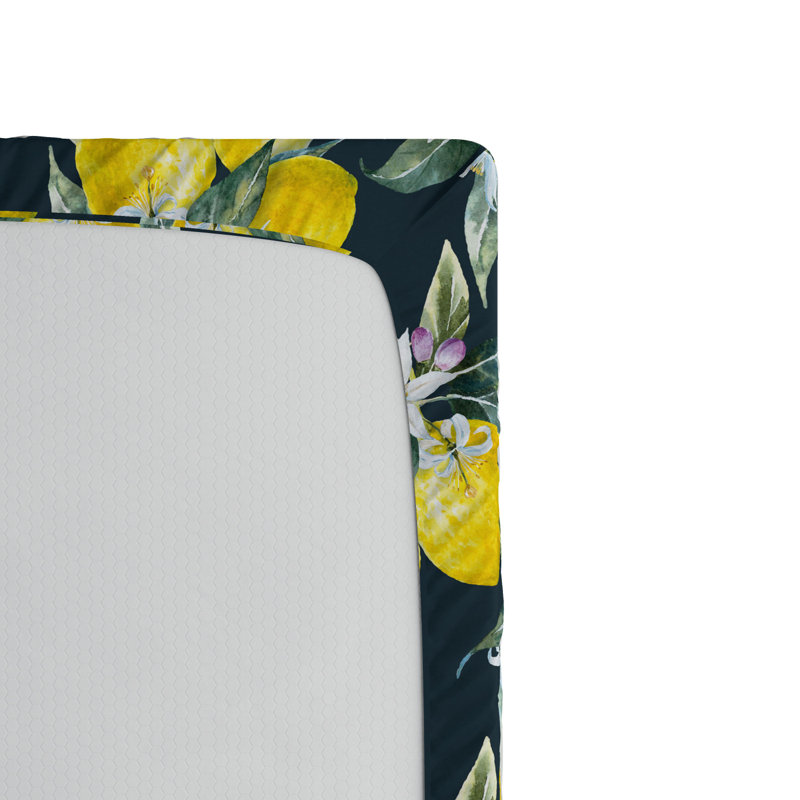 Floral Microfiber Floral Fitted Sheet, Full Fitted Sheet