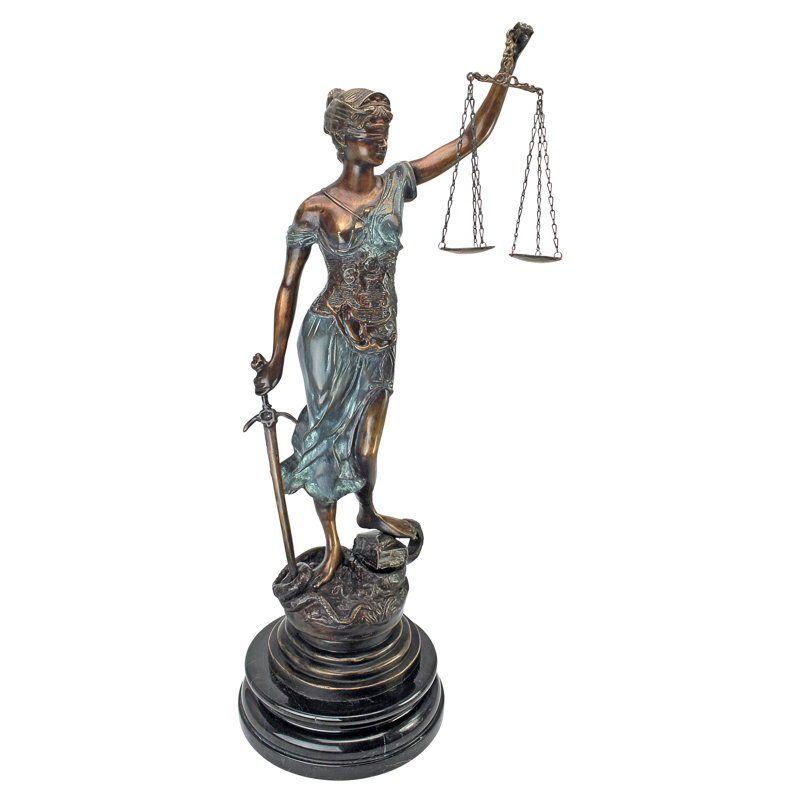 Themis Blind Justice Cast Bronze Statue