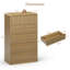 Ensemble de chambre à coucher 2 pièces, commode 5 tiroirs et commode 7 tiroirs-1706027834