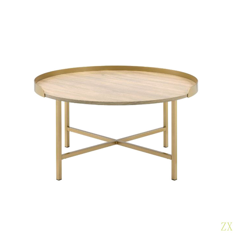 Table basse à plateau rond