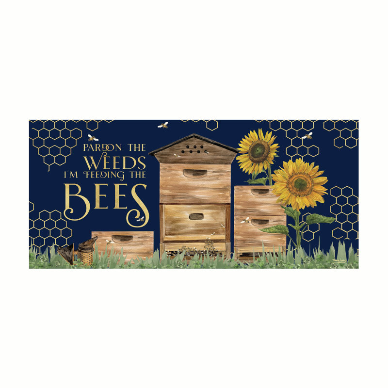 Tapis Pardon the Weeds Bees Sassafras