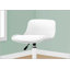 Chaise de bureau ergonomique pivotante à hauteur réglable pour enfants, conception moderne avec siège rembourré et support pour le bas du dos
