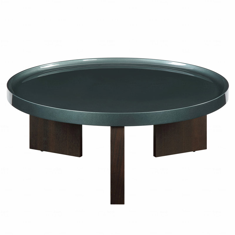 Table basse vert noirâtre
