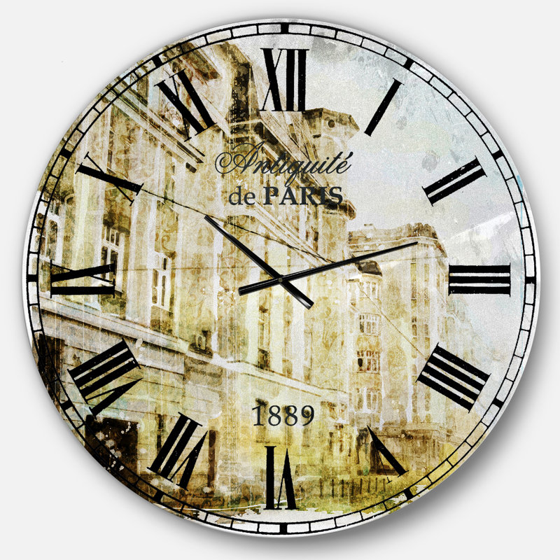 Horloge murale 23 "Swigart Farmhouse, Surdimensionné