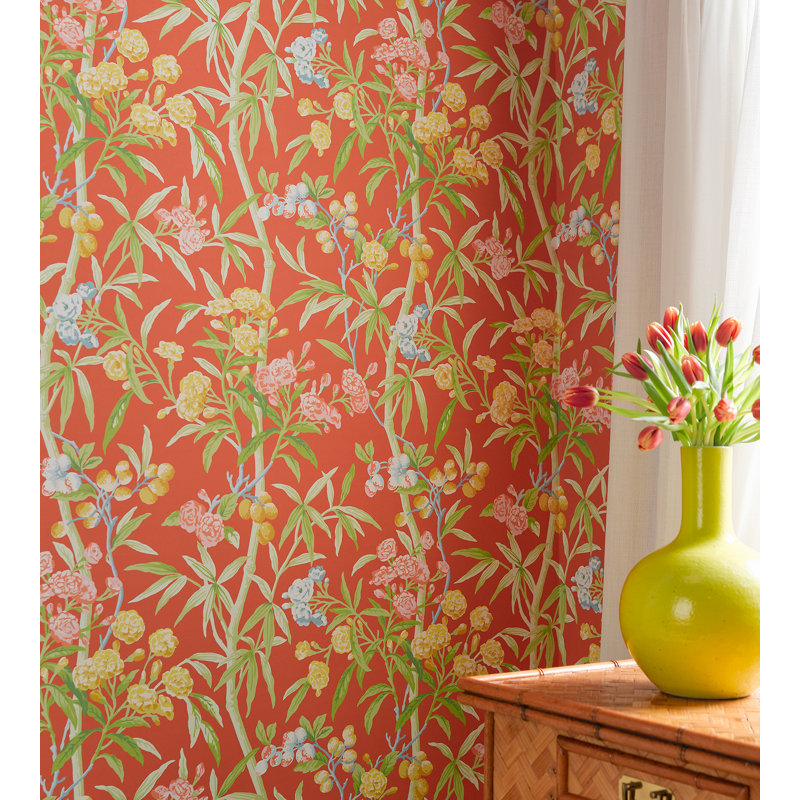 Arcadia Wallpaper Roll, Guava