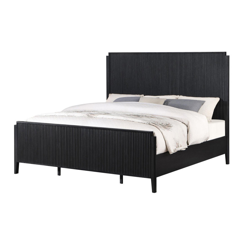Malmberg Black Panel Bed, Queen