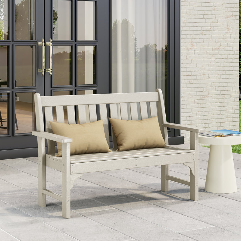 Banc de jardin en PEHD Laguna, Sable