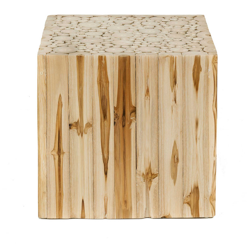Jelle Solid Wood End Table, Natural