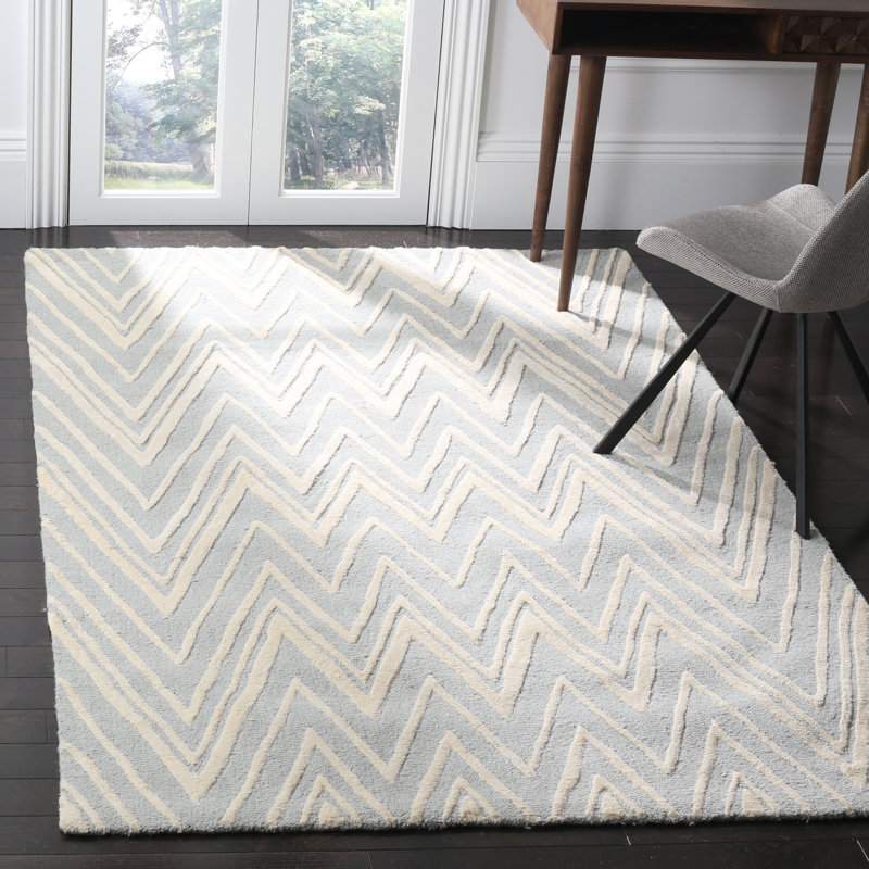 Tapis en laine touffeté à la main Sanyla, Rectangle 4 pi x 6 pi