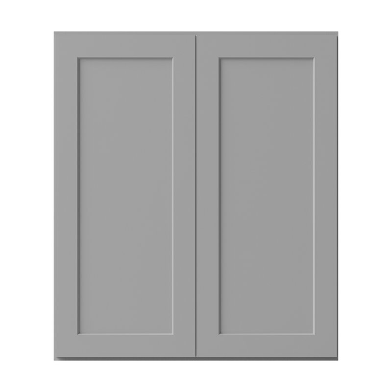 Armoire de cuisine en bois massif prête à assembler, Gris, H 42 po x l 36 po x P 12 po