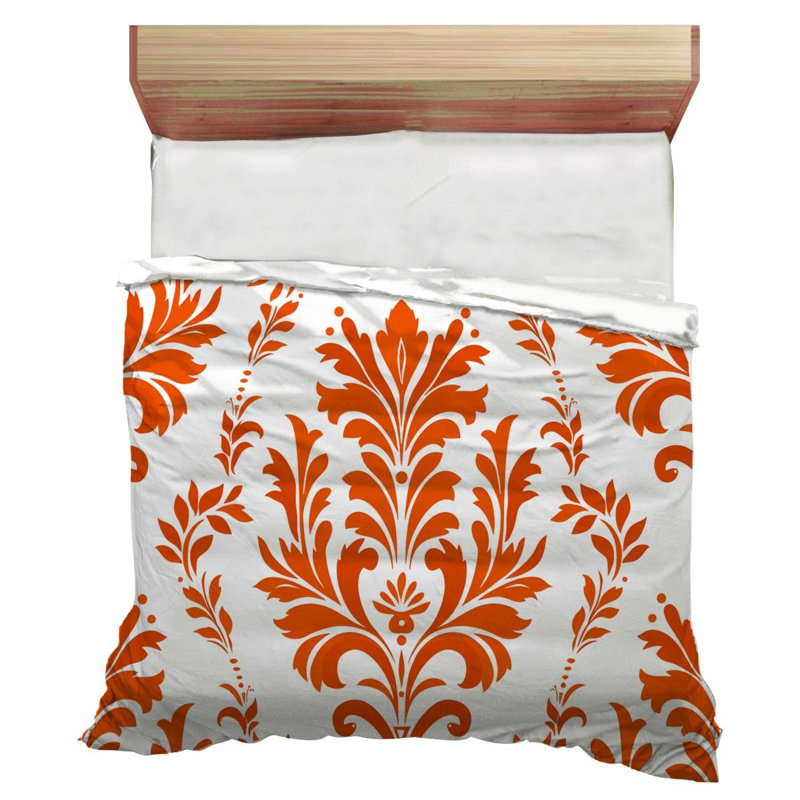 Floral Pattern Art Damask Comforter, Twin Comforter
