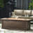 50,000 Propane Fire Pit, 56''. Brown Wood-like Aesthetic. Lightweight Concrete, No Assembly, Enhance Your Outdoor Leisure Time 55.08''x18.86'' Fireplace, Propane. Wood Pattern. Decorate Life