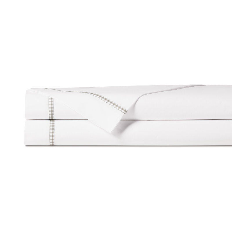 Malaya Egyptian Cotton Percale Flat Sheet, King Flat Sheet, Fawn