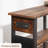 360° Rotating Side Table with Charging Station & Storage Bag, Swivel End Table with 6 Lockable Wheels for Living Room or Bedroom-1237278631
