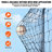 VEVOR Baseball Batting Netting with Carrying Case
