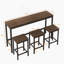3 - Person Four Leg Dining Set-1750020038-1750020036