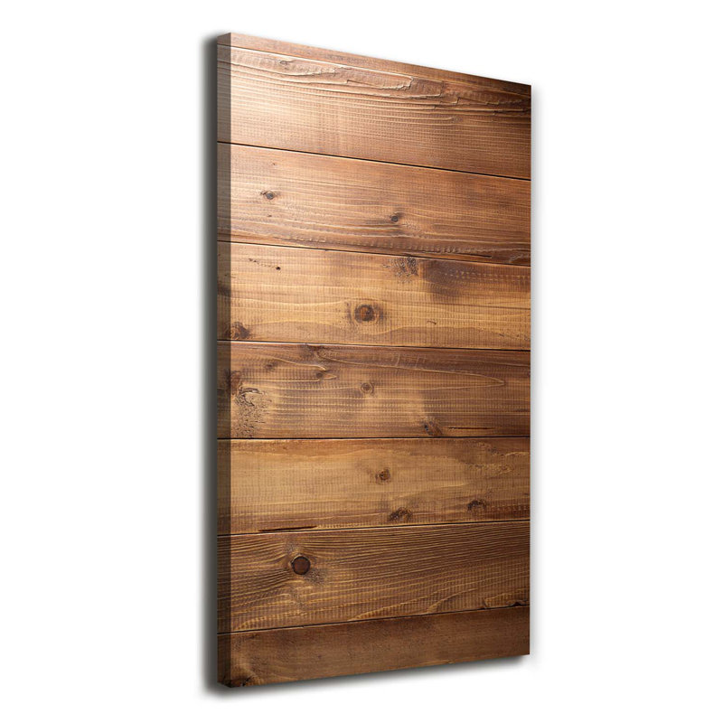 Wooden Background - Wrapped Canvas Print
