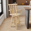 Tabouret de bar et de comptoir pivotant en bois massif-406106995