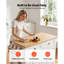 Kitchen Island Cart with Storage, 43.58 in Wide Mobile Rolling Storage Island on Swivel Wheels, with 2 Drawers, Storage Cabinet, Drop Leaf, Spice/Towel Rack, Table for Home Dining Room-1037164970