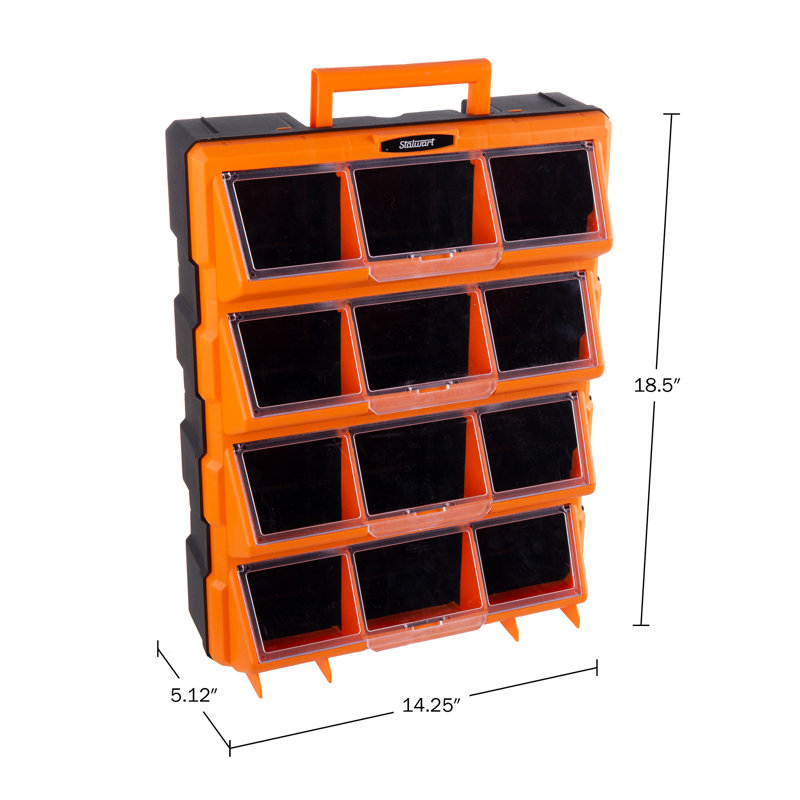 Stalwart Storage Drawers - Screw Organizer or Craft Cabinet for Storing Hardware, Beads, or Toys - Garage Organization Solution