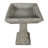 22.8in H Outdoor Bird Bath for Garden -Concrete Modern Square Birdbath