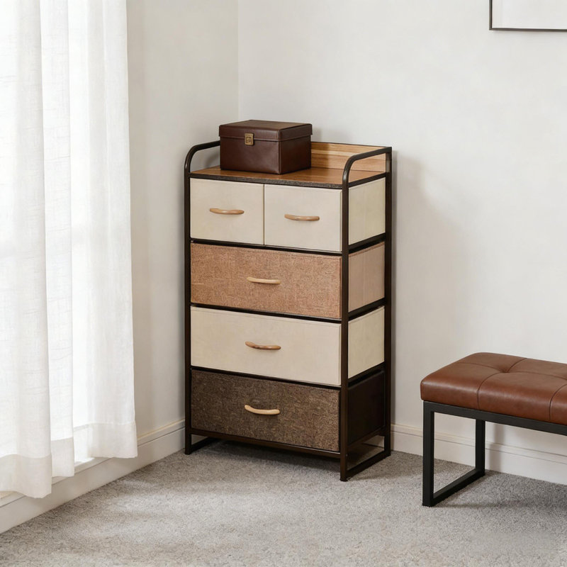 Armoire de rangement à 4 niveaux, organisateur de rangement, tour de commode autoportante, armoire de rangement pour couloir