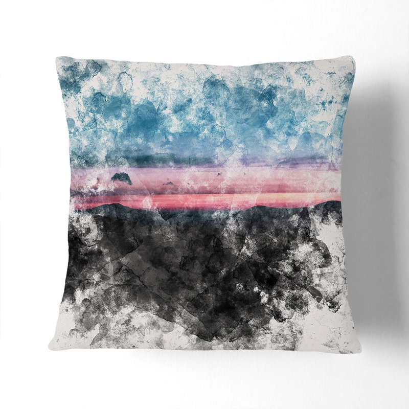 Square Cushion, Black, 55cm H x 55cm W x 20cm D