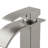Single Hole Bathroom Faucet, Brushed Nickel, Stainless Steel, Lever Handle, Supply Lines Included For Quick And Easy Setup Nickel Finish, Steel Build,-128956790