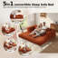 78.8''Sleeper Couch Bed for Livingroom,Convertible Modular Sofa with Armrest Pillow,Modular Foldable Corduroy Couches in a Box,No Assembly-1952439512-2066245282