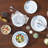 24 Piece Porcelain China Dinnerware Set - Service for 8-1782980659