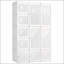 Armoire pliante portative avec plusieurs compartiments et tringle
