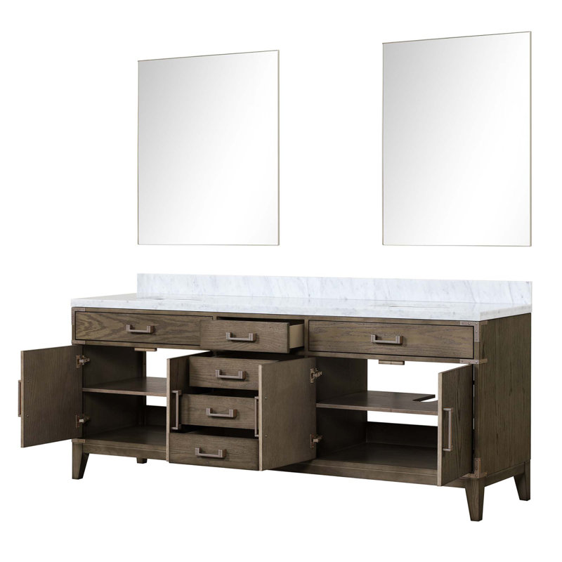 Double Bath Vanity With Mirrors