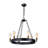 Kimes 10 - Light Dimmable Wagon Wheel Chandelier-412649249