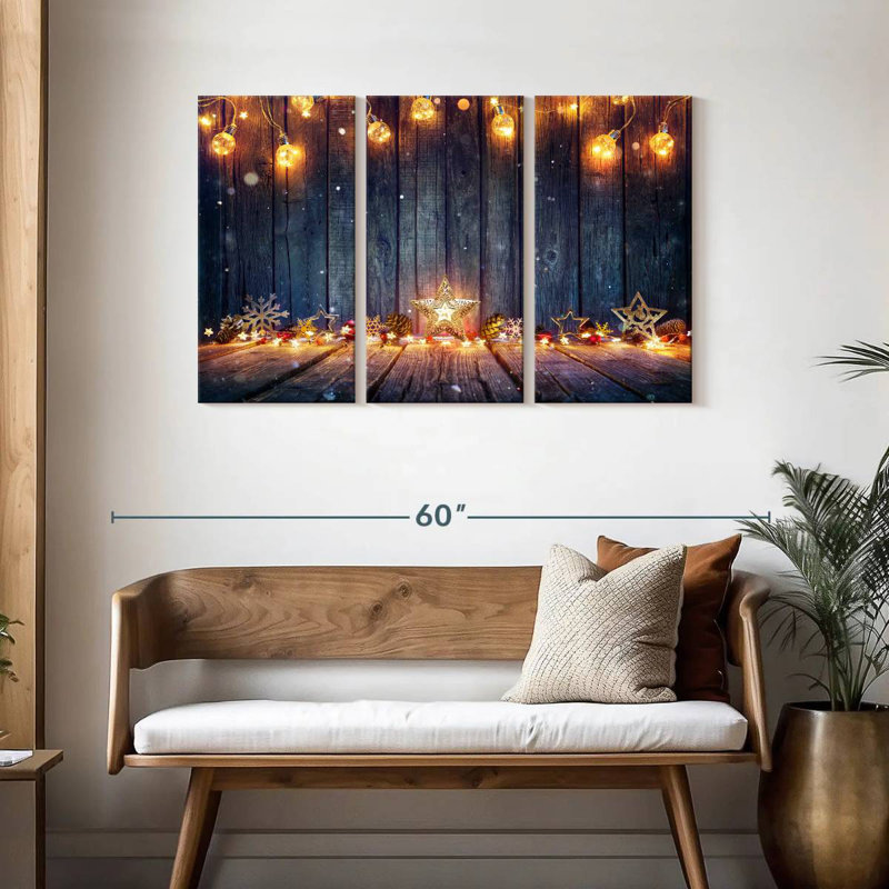 Lelend Rustic Christmas Lighting, 28" H x 45" W