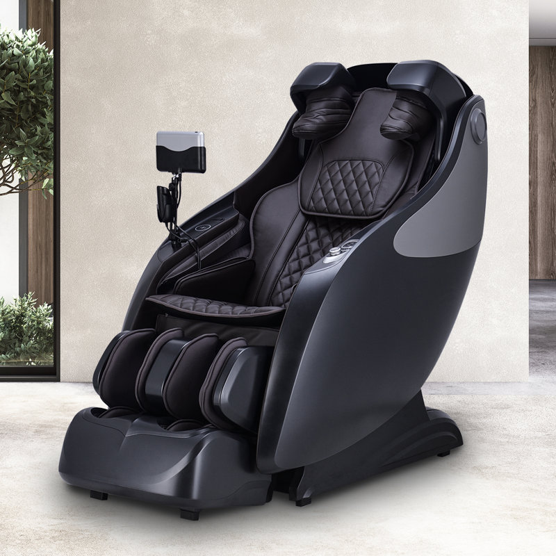 Fauteuil de massage OP-4D Master, Similicuir brun, Brun